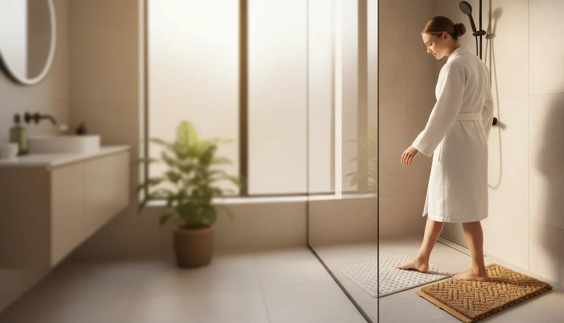 Choisir un tapis de douche antidérapant éco: budget vs premium - Image de couverture