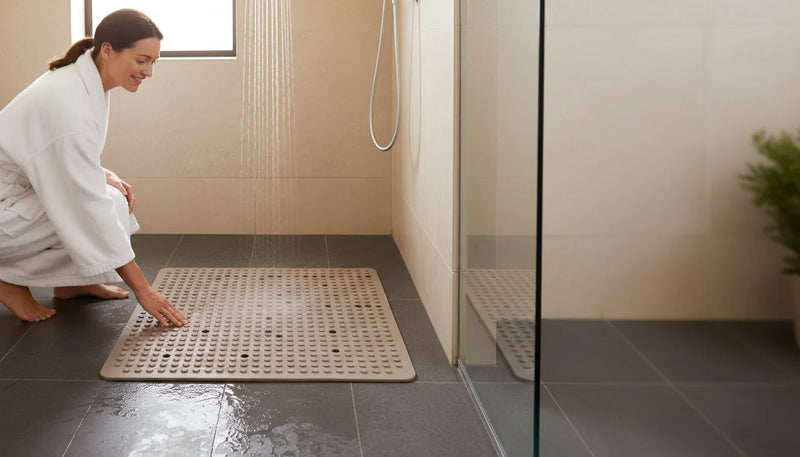 Meilleurs tapis de douche antidérapants pour douche italienne - Image de couverture
