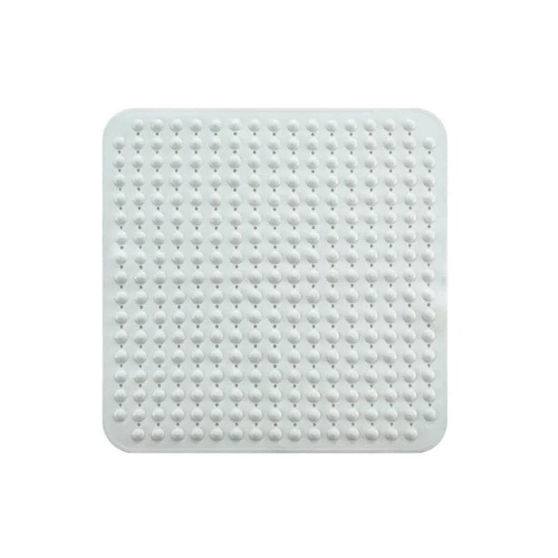 Tapis de Douche Antidérapant Carré - coloris blanc